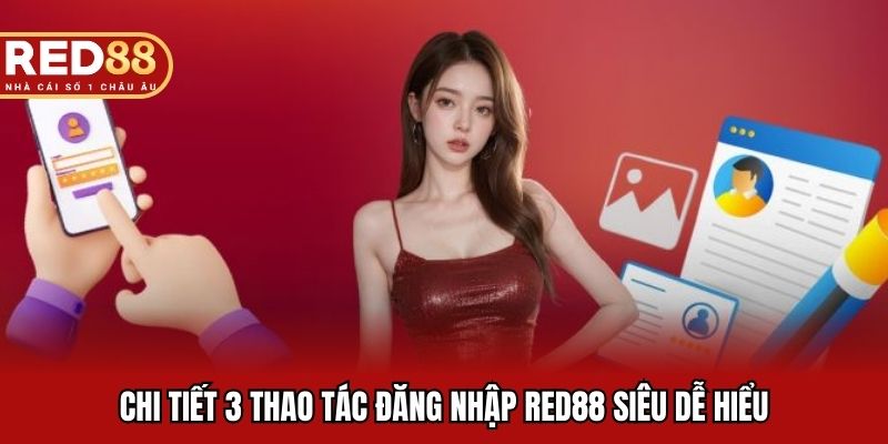 Chi tiết 3 thao tác đăng nhập RED88 siêu dễ hiểu